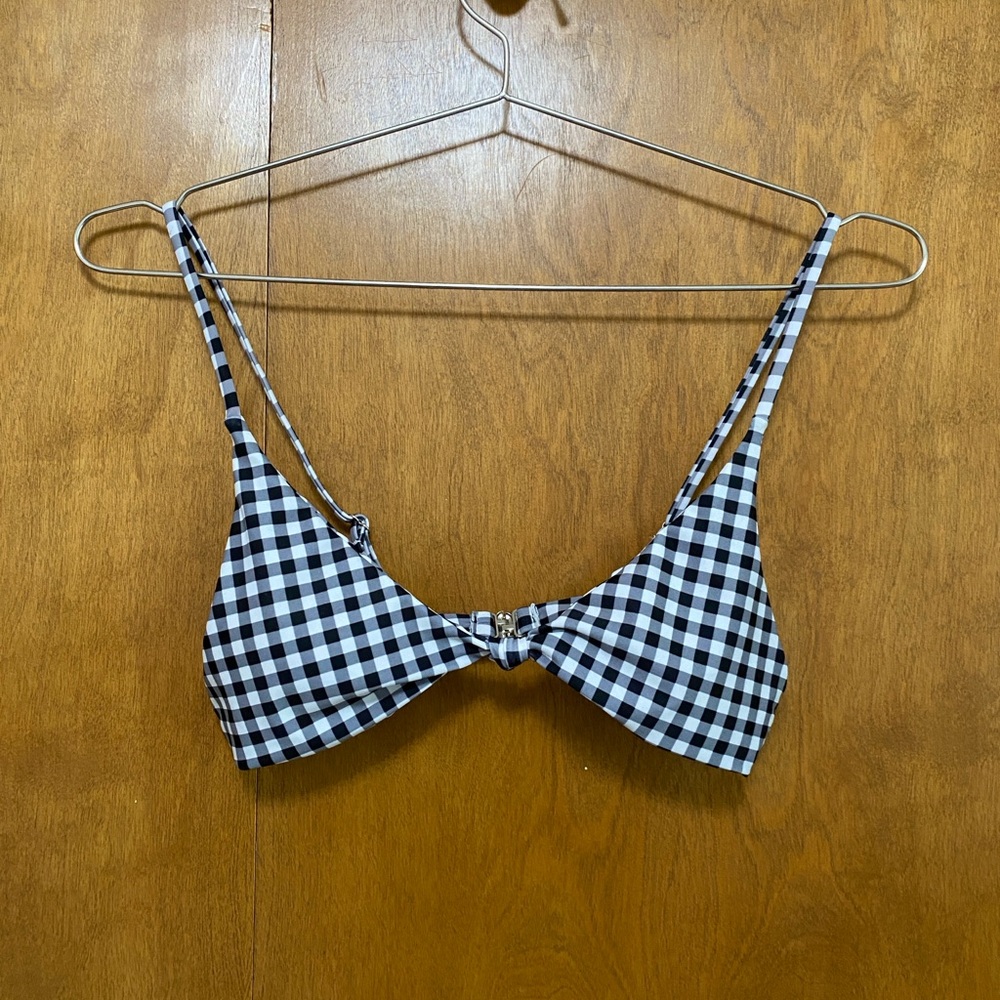 Checkered Black and White Women's Bikini